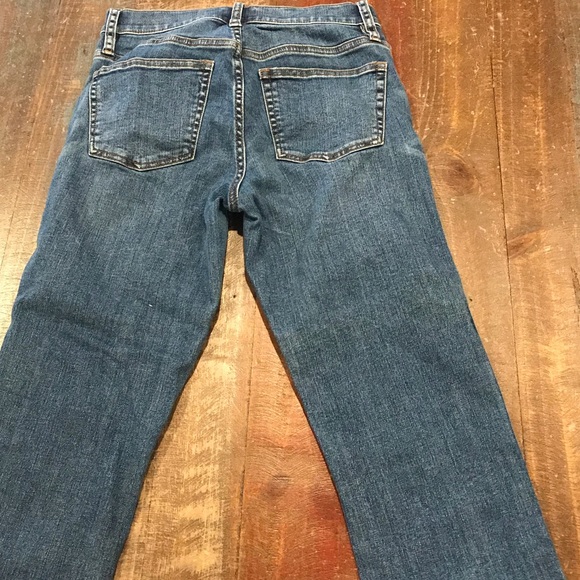 Jcrew cropped jeans with ankle fringe detail - Picture 2 of 4